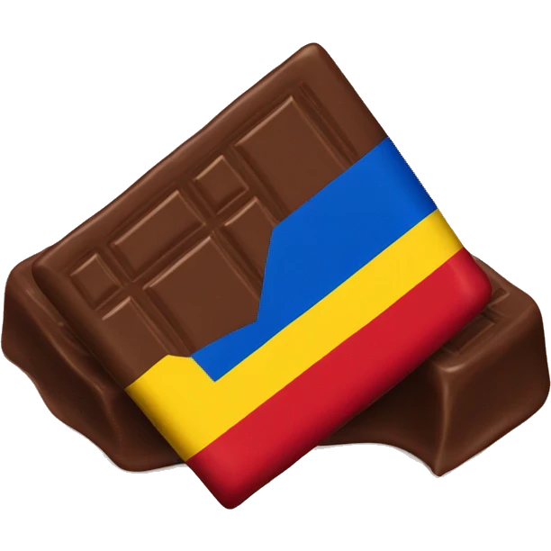 chocolate with romanian flag emoji