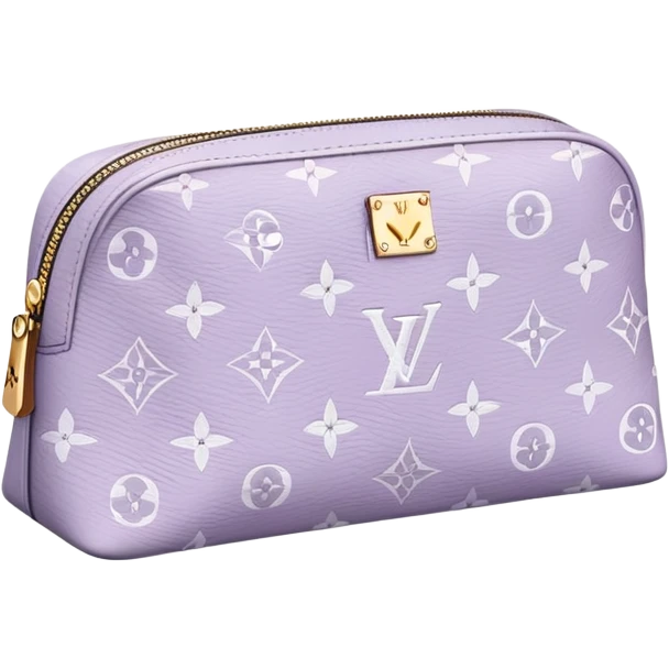 Pale purple Louis Vuitton cosmetic bag  emoji