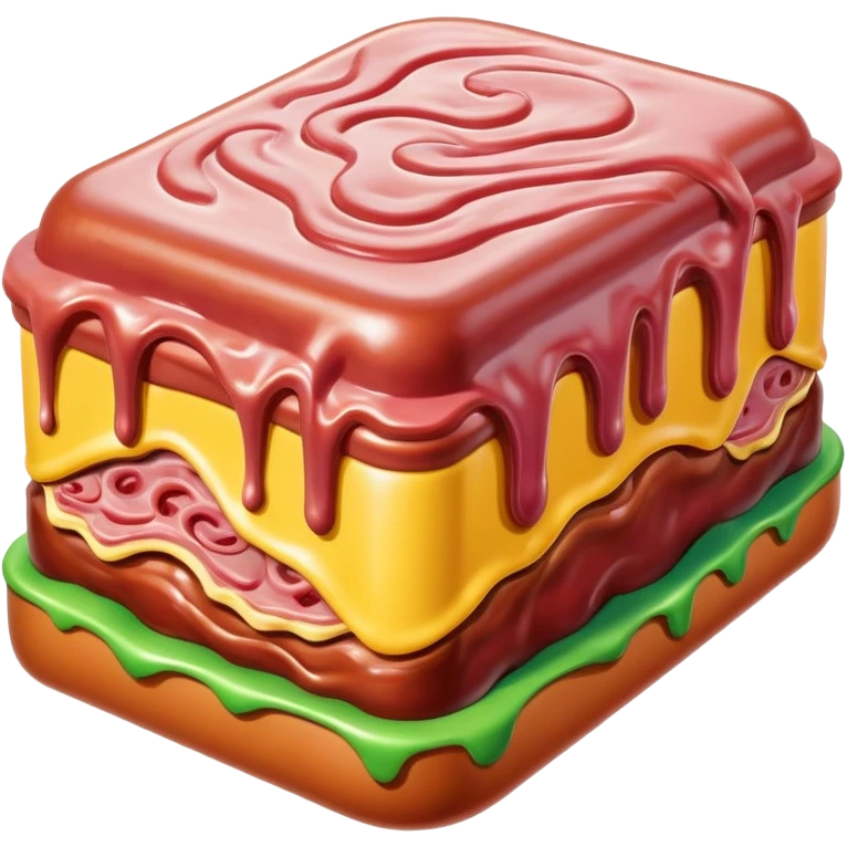 surreal melting SPAM land landscape emoji