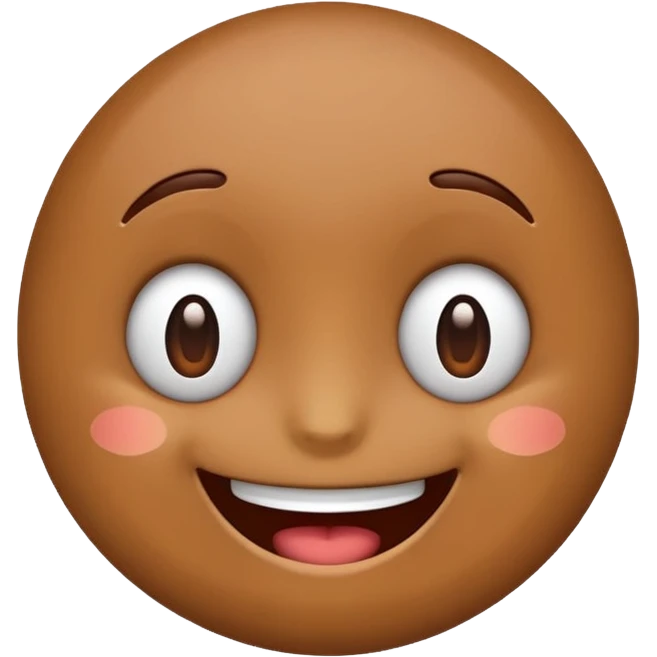 Cute emoji brown emoji