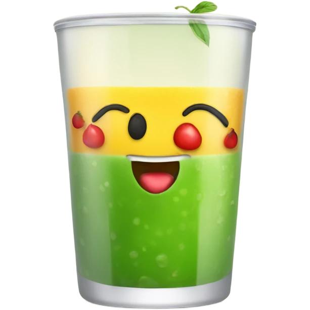helathy juice with fruit emoji