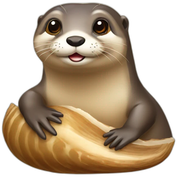 Loutre sur escargot emoji