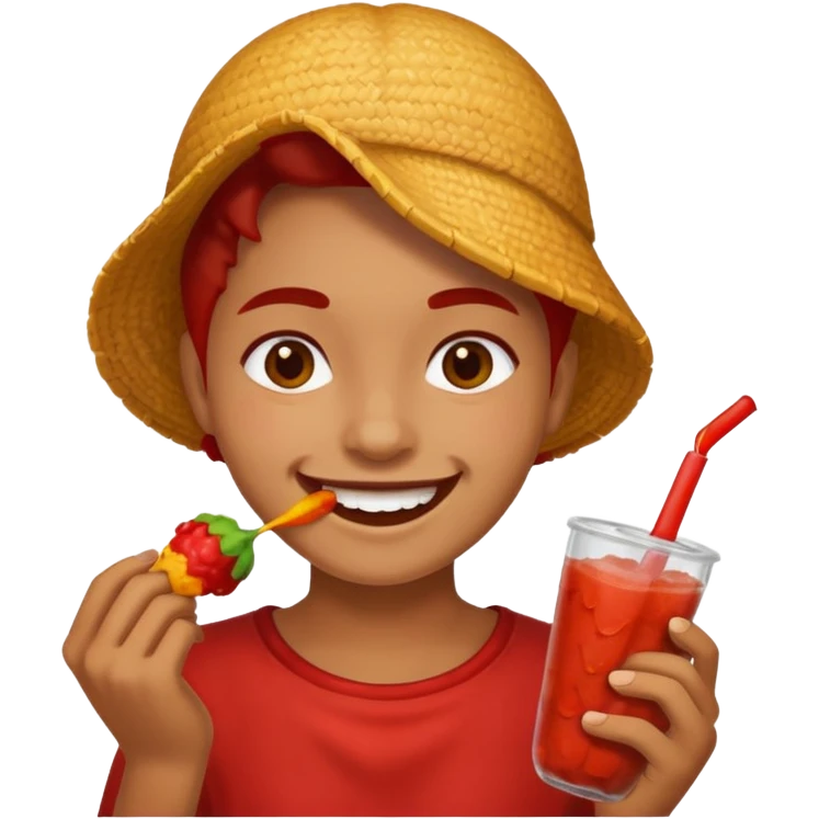 Teorodo con un chamoy emoji