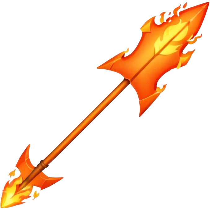 arco de flechas de fuego parecido al de los juegos del hambre emoji