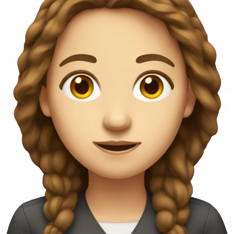 a women that has brown hair is a software developer teacher emoji
