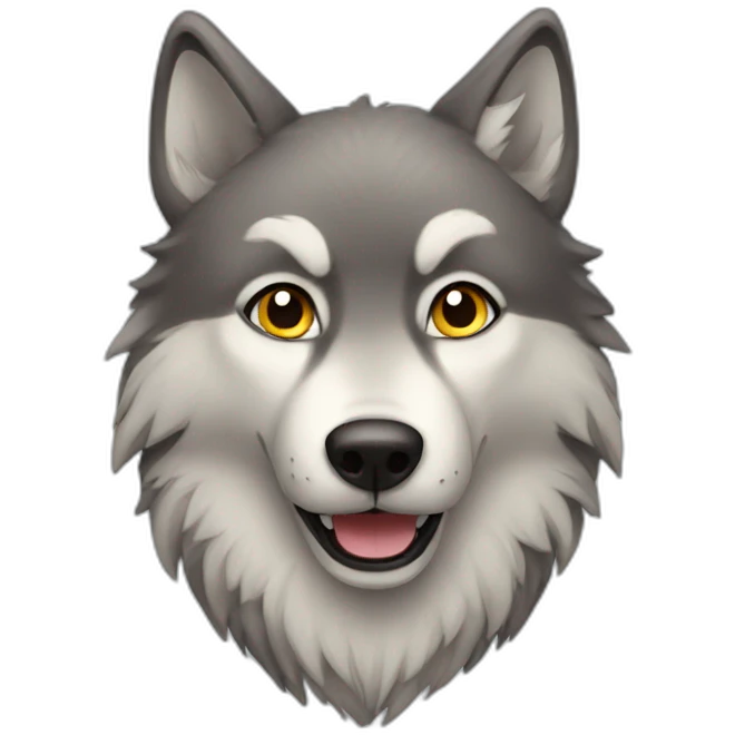 cute wolf emoji