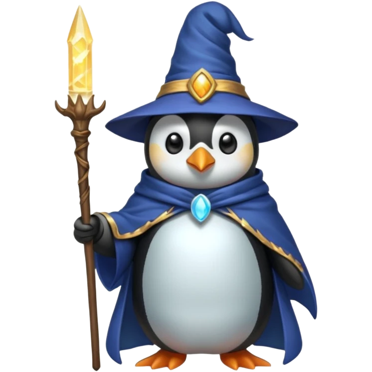 Penguin Wizard emoji