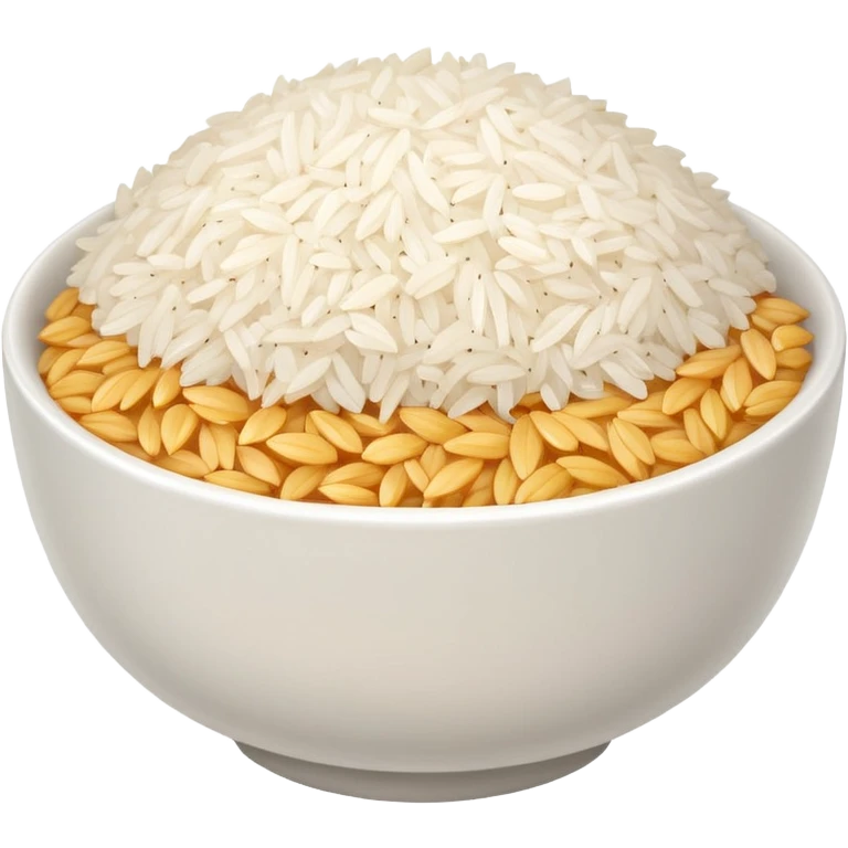 Rice in recipiente emoji