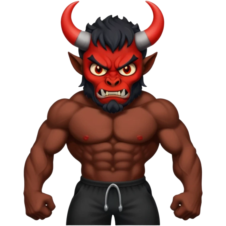 Black demon emoji