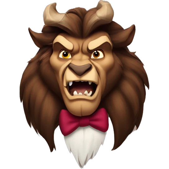 beast from beauty and the beast  emoji