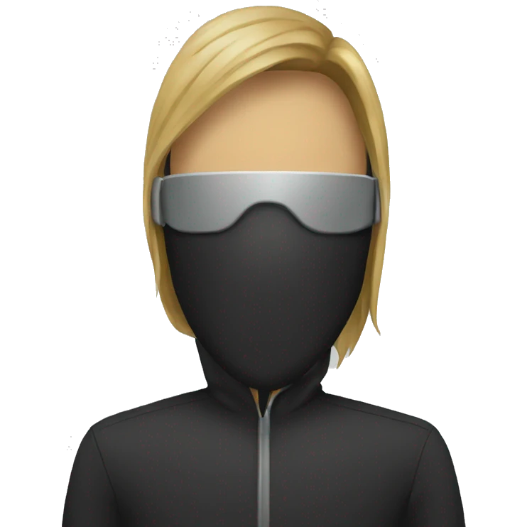Hacker with anonymous mask emoji