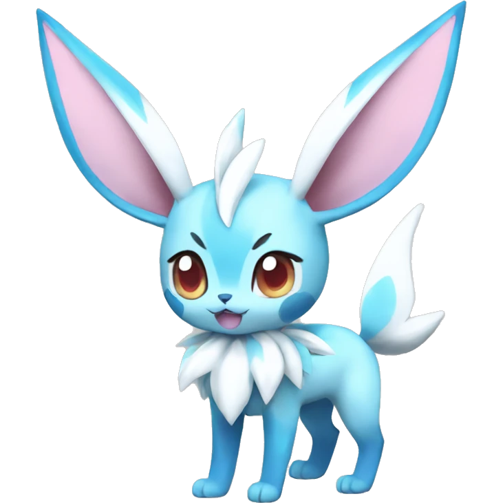 Sylveon-Glaceon full body emoji