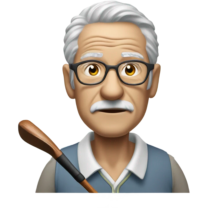 Old golfer emoji