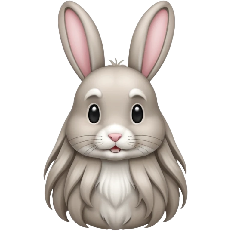 very long haired rabbit emoji