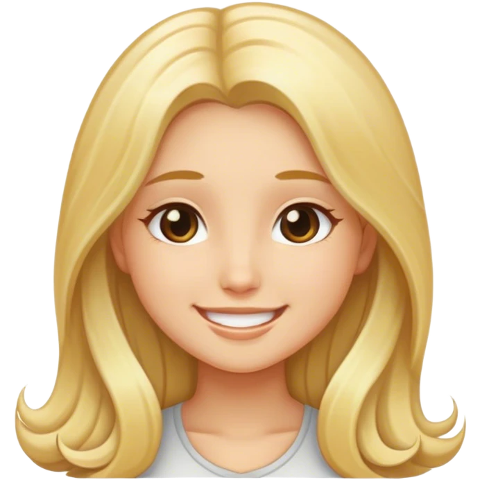 long blond hair girl  emoji