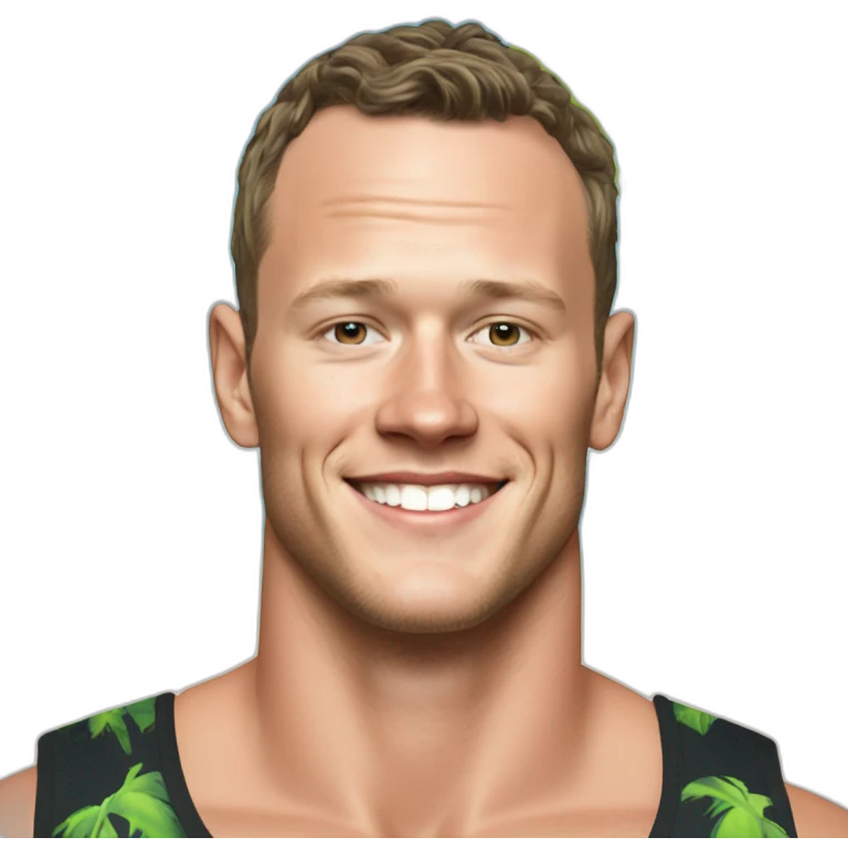 Jonathan Toews as a beach bum emoji