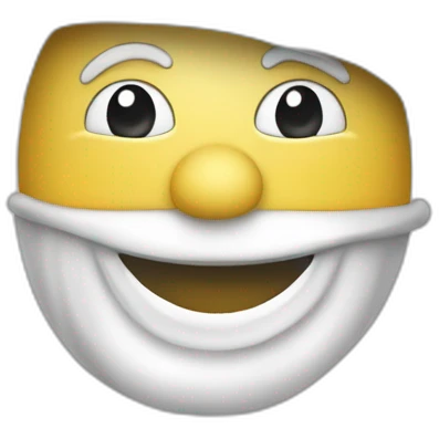 Bonhomme blanc et gris dessiner proprement  emoji
