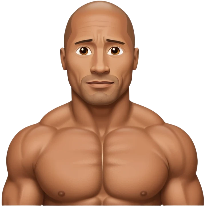 Dwayne Johnson physique emoji