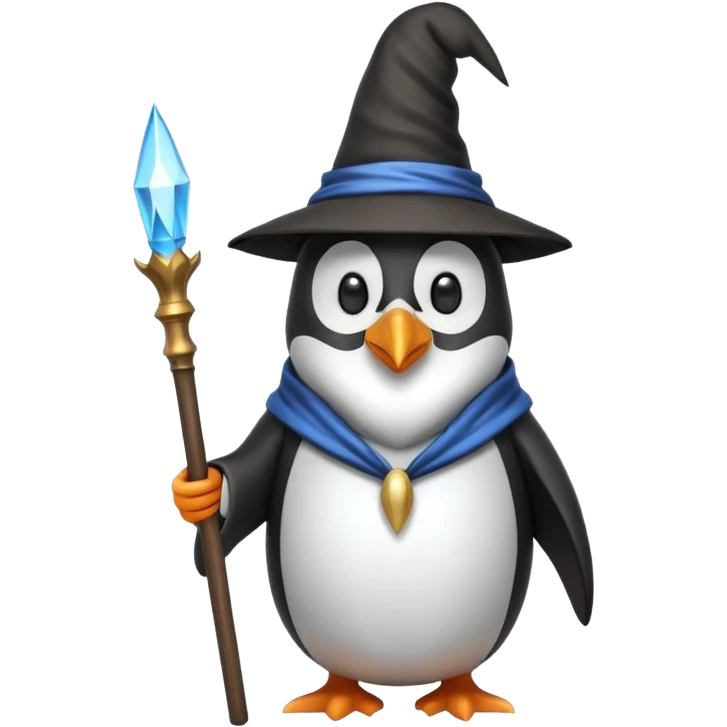 Penguin Wizard emoji