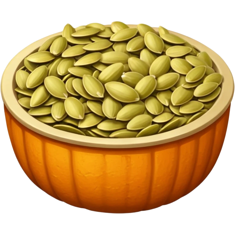 pumpkin seeds in a bowl emoji