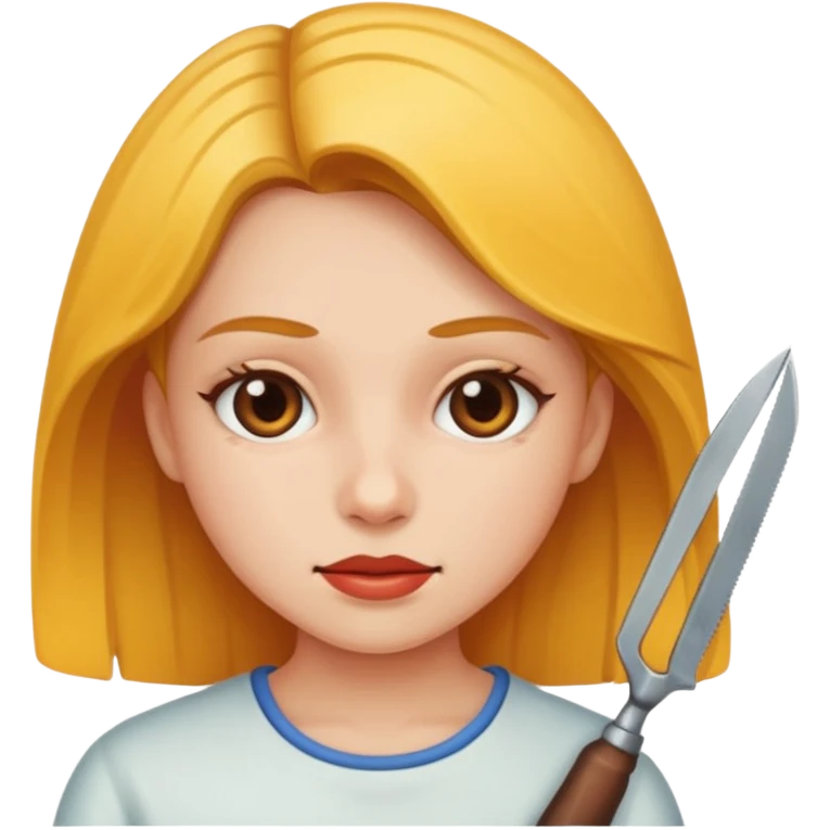 girl cutting emoji