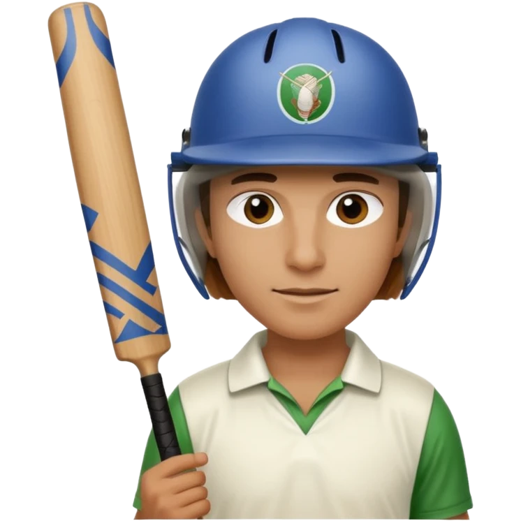 Person playing cricket emoji