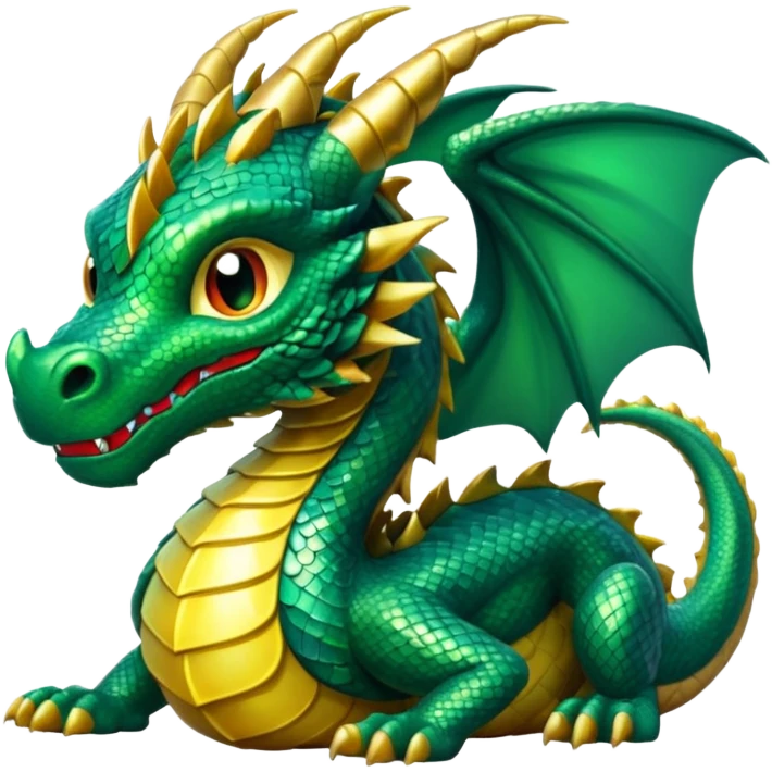 A magical dragon emoji