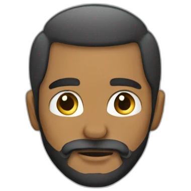 Motorista con barba emoji
