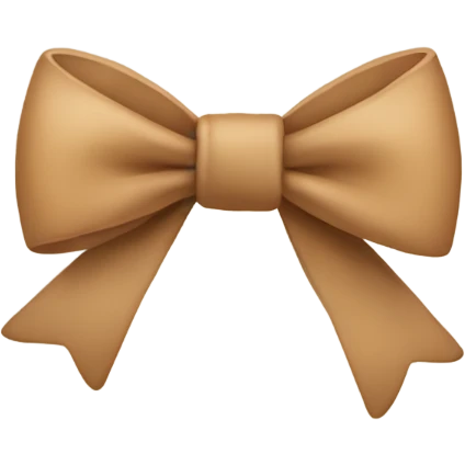 Light Brown bow  emoji