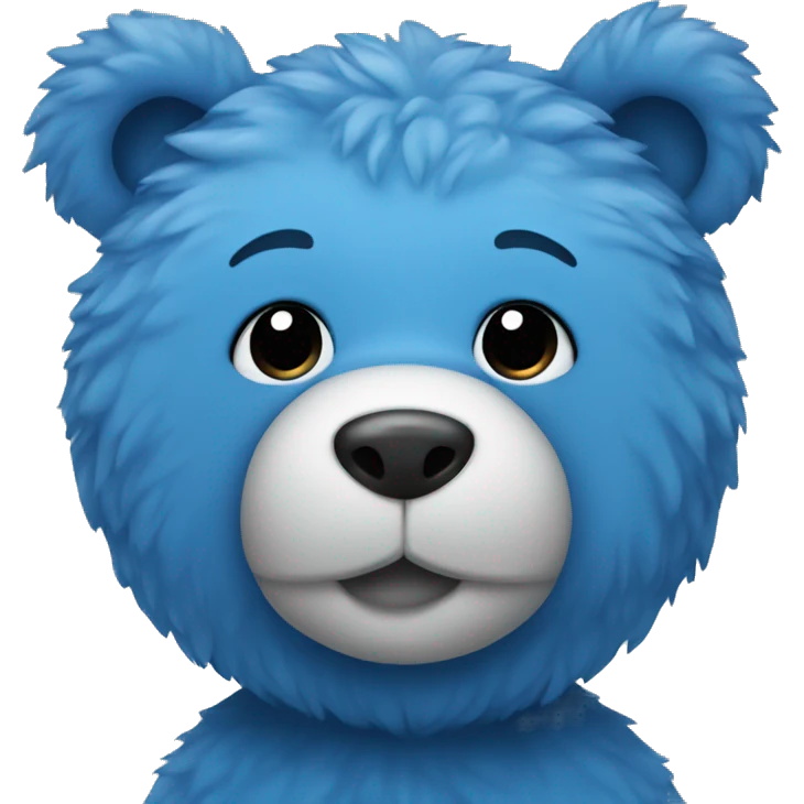 blue teddy bear  emoji