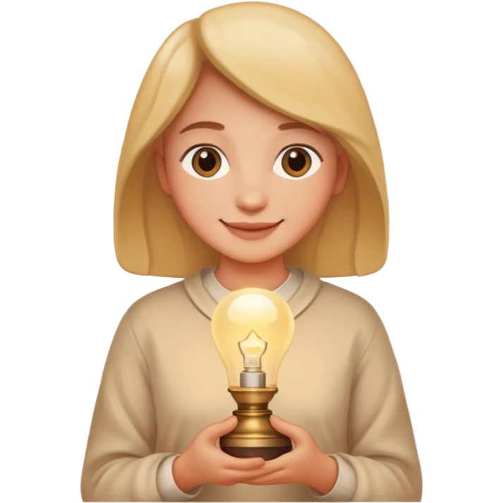 holding lamp emoji