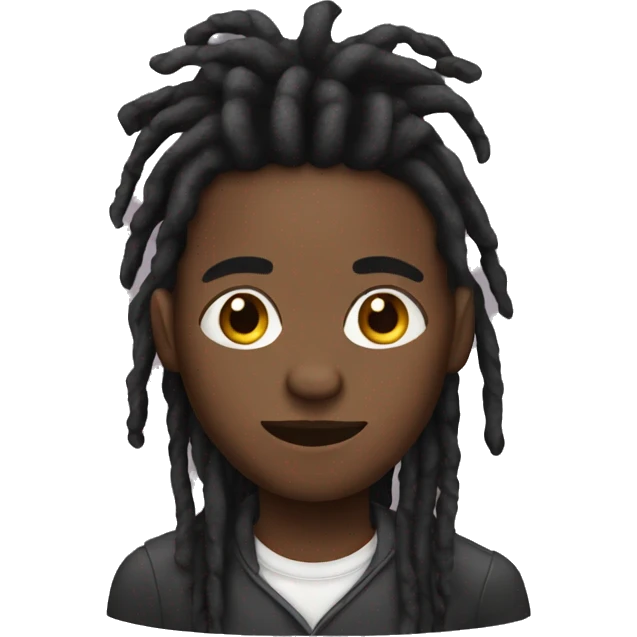 black person with dreads emoji