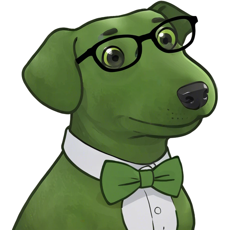 Dachshund with glasses emoji