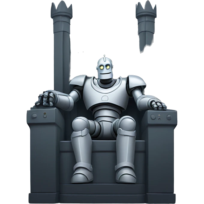 iron giant on the royal throne emoji
