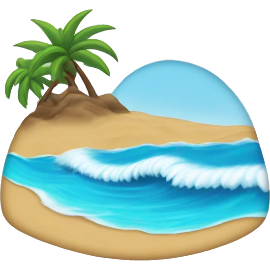 Beach with Waves  emoji
