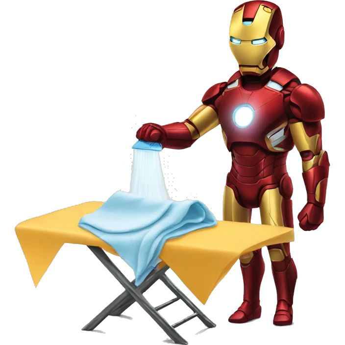 ironman ironing clothes emoji