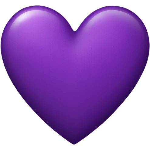 Purple heart emoji
