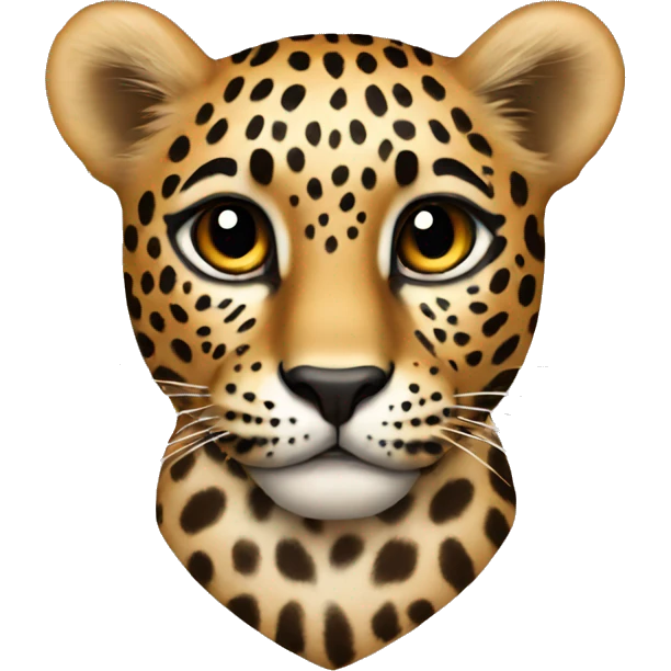 Heart leopard  emoji