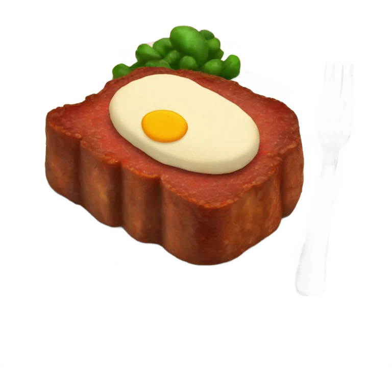Meatloaf dinner emoji