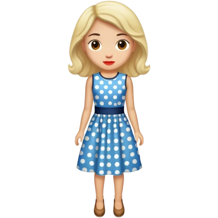 polkadot dress emoji