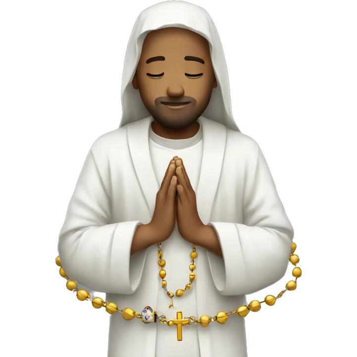 Praying rosary emoji