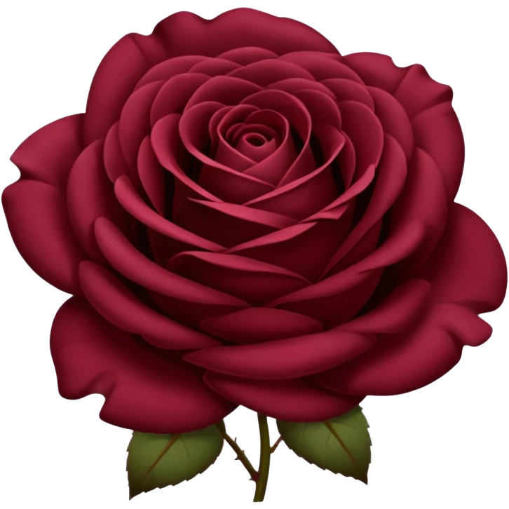 create a wine-colored rose emoji