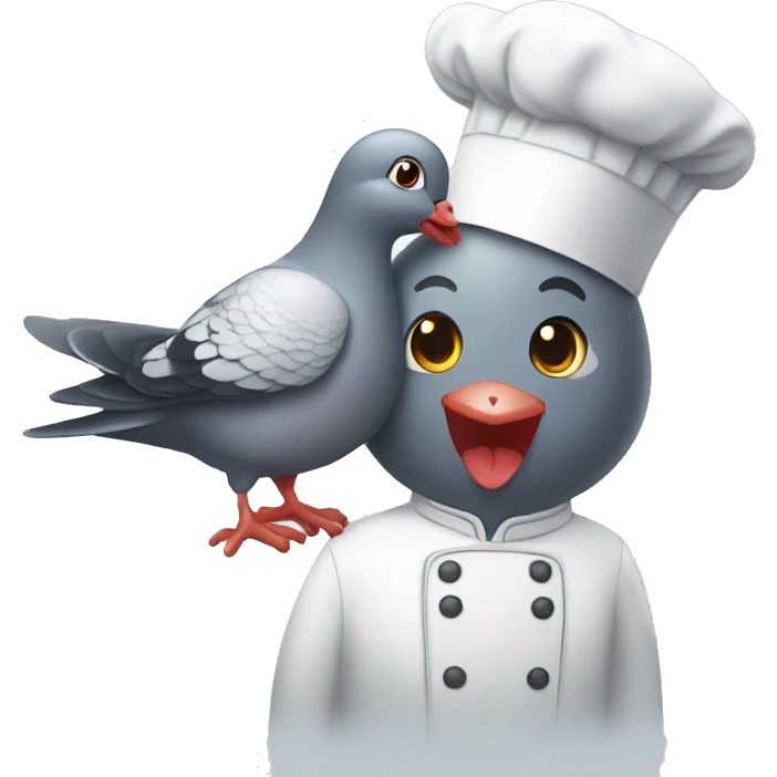 pigeon's chef kiss emoji