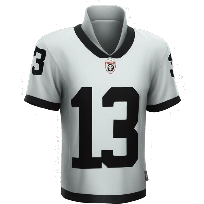 Las Vegas raiders jersey that has the number 13 emoji