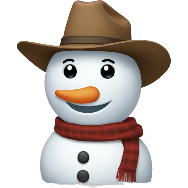 snowman in cowboy boots emoji