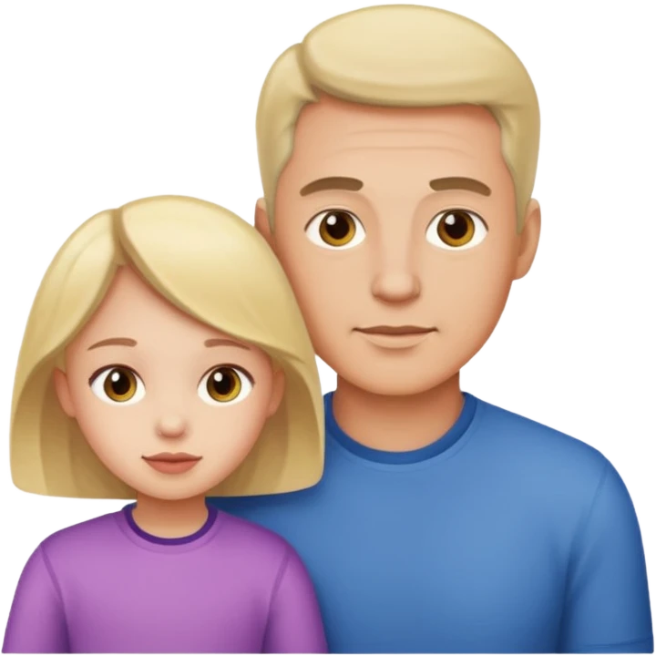 A man with his daughter emoji