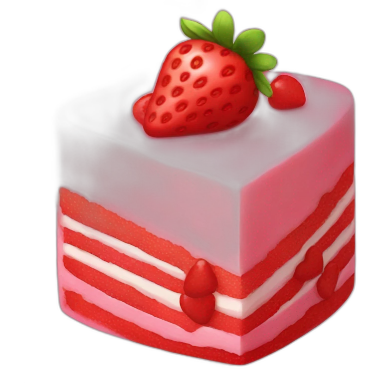 Strawberry Cake emoji