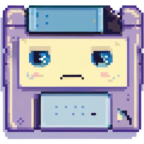 Sad floppy disk  emoji
