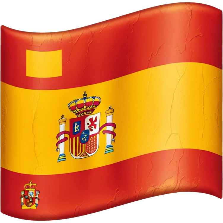 waving spain flag without stick emoji
