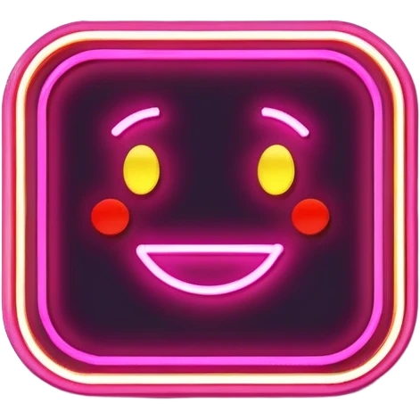 neon signboard  emoji